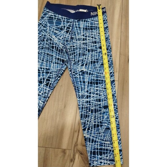 Nike Pro Game Royal Cool Tracer Training Capri Leggings Size L - Picture 5 of 15
